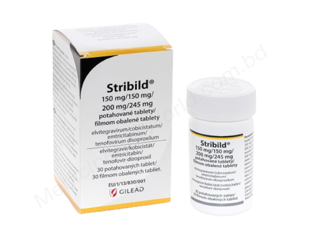 Stribild- 通用的 Elvitegravir + Cobicistat + Emtricitabine + Tenofovir disoproxil fumarate- GILEAD SCIENCES Pharma