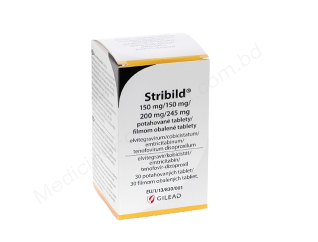 Stribild- 通用的 Elvitegravir + Cobicistat + Emtricitabine + Tenofovir disoproxil fumarate- GILEAD SCIENCES Pharma