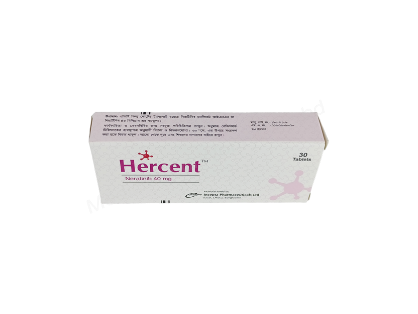 Hercent- Generic Neratinib- Incepta Pharma