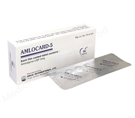 Amlocard- Generic Amlodipine Besilate- Drug International Pharma
