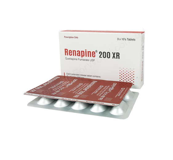 Renapine XR- Generic QUETIAPINE FUMARATE- Renata Pharma