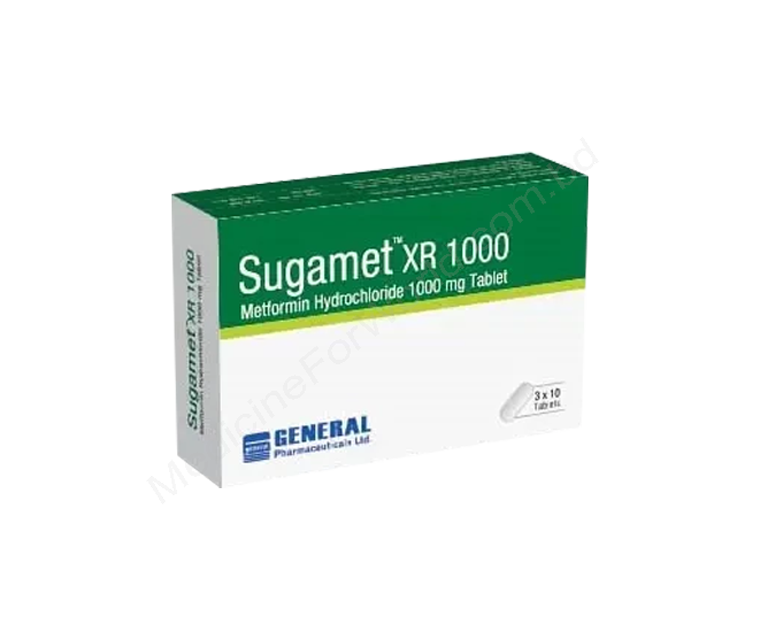 Sugamet XR- Generic METFORMIN HYDROCHLORIDE- General Pharma