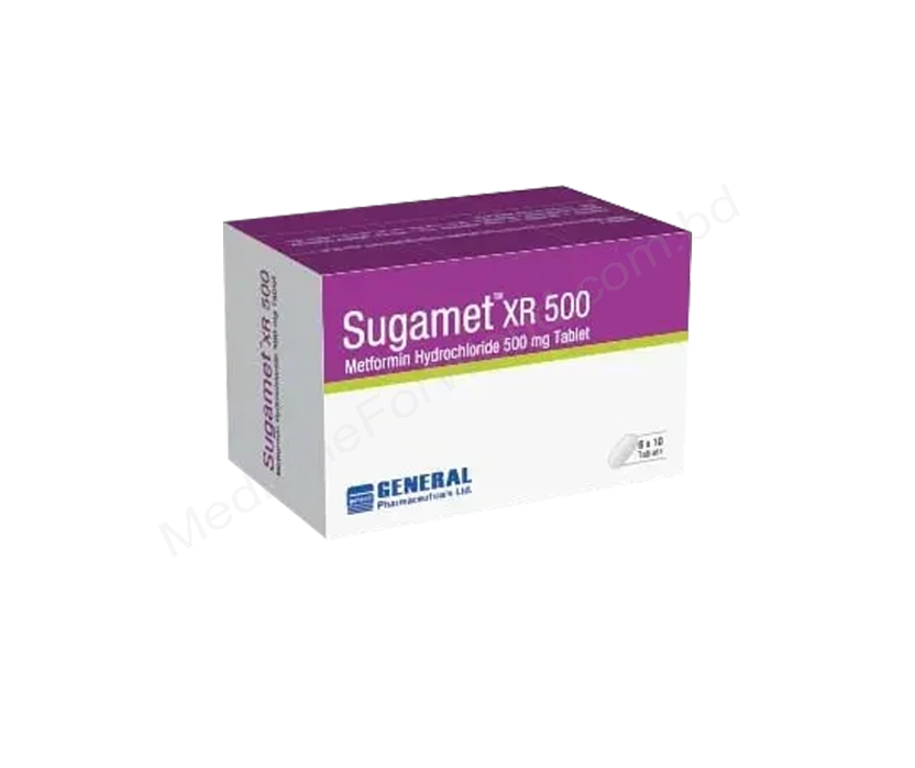 Sugamet XR- Generic METFORMIN HYDROCHLORIDE- General Pharma