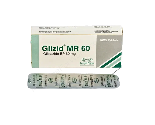 Glizid MR- 通用的 格列齐特- Opsonin Pharma