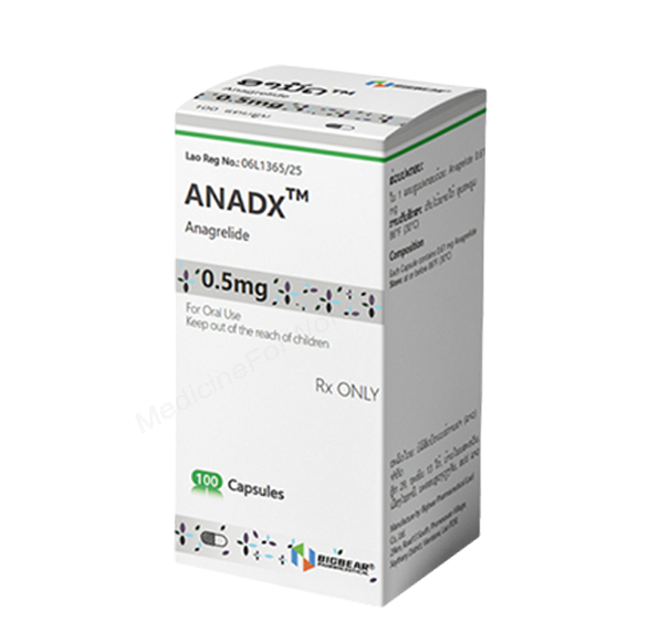 ANADX- Generic Anagrelide- Bigbear Pharma