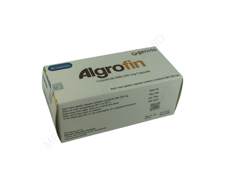 Algrofin- Generic Crizotinib- Genvio Pharma