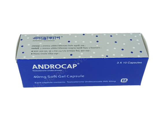 Androcap- Generic Testosterone Undecanoate- Renata Pharma