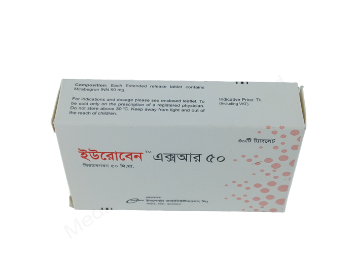 Uroben Xr- Generic Mirabegron- Incepta Pharma